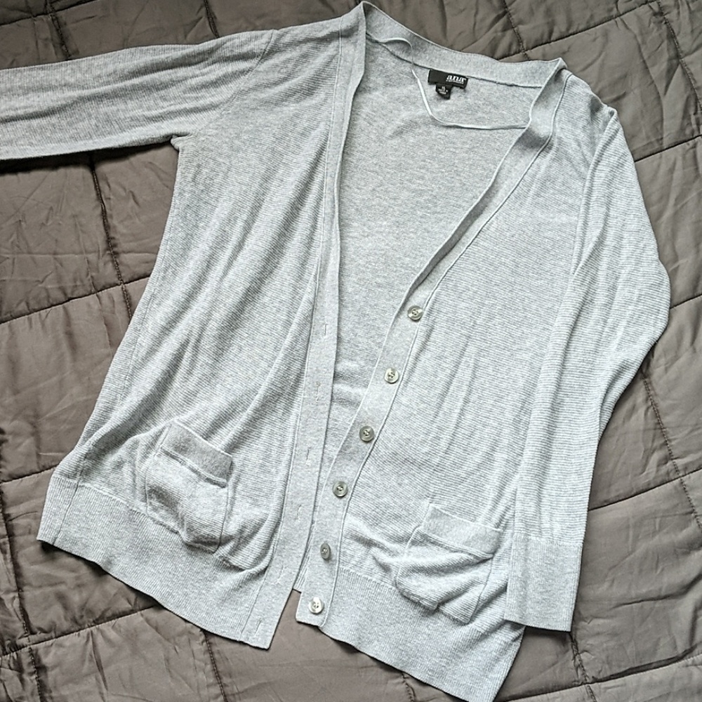 Lightweight light grey cardigan